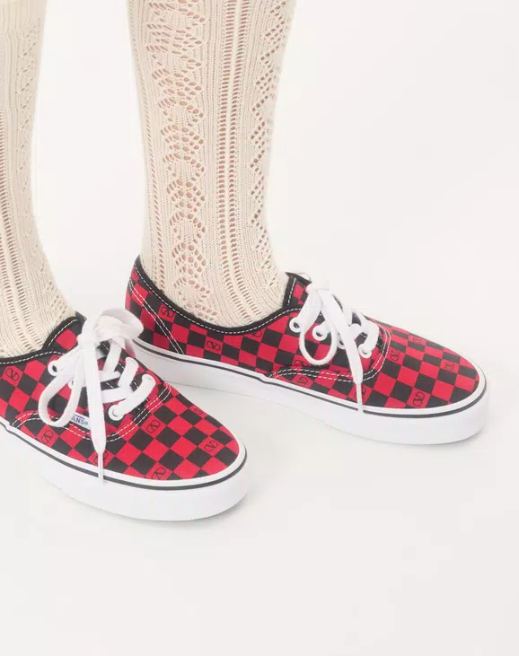 Valentino Valentino Garavani And Vans Low-Top Trainer In Fabric With VLogo Checkerboard Print - Image 8
